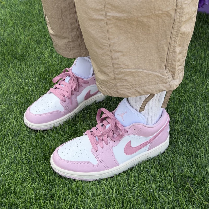 Nike Jordan 1 Women's Classic Comfortable Versatile Thick-Soled Low-Top Casual Basketball Shoes Dh7004-109