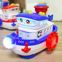 Childrens electric universal Puzzle Music Pirate Cruise simulation ships speedboat warships 1-3-5-year-old 6 Enlightenment early education