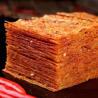 Рука -Большие пряные кусочки Хунэн острые сетевые красные закуски Острые закуски Ностальгическая кожа фасоли Специализированная высушенная сухой сушено
