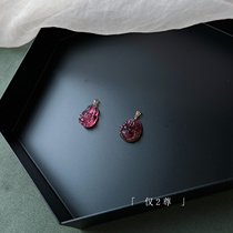 Only 2 glass rupees to Red tourmaline Watermelon Tourmaline pendant Sakyamuni Buddha necklace gift
