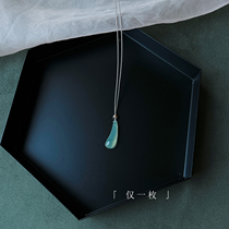 Super delicate only one kind of water super good natural jade ice fugua pendant necklace women's sweater chain