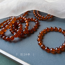 Super gas rare material only 20 strings of natural Fanta orange Garnet bracelets men and women couples
