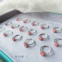 The price of cabbage is only 16 pieces. The super-fine ice red stone ring is 925 silver ring