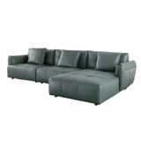 Кожаный современный и минималистичный диван, Италия, воловья кожа