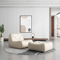 Рисовый белый ультра -фонарный кожаный одно кресло+педаль