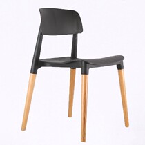 Fashion and simple hotel home dining chair Nordic Wood simple chair modern negotiation chair milk tea shop leisure chair