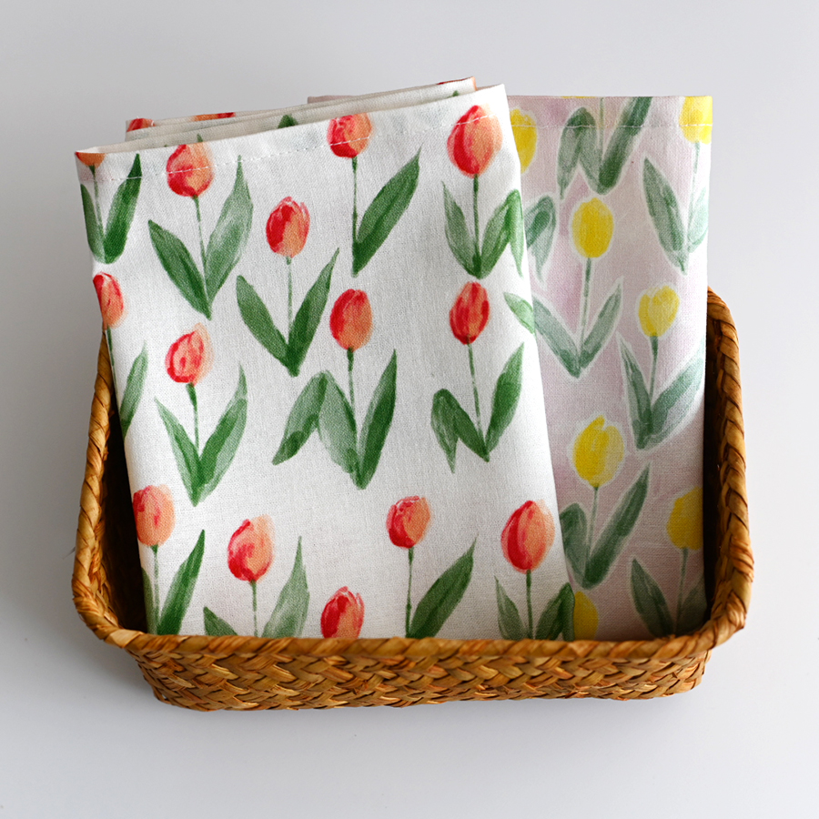 good meow) new pics tulip napkins napkins cotton fabric tea towels style hanging cloth cover towels table cloth round table rectangle