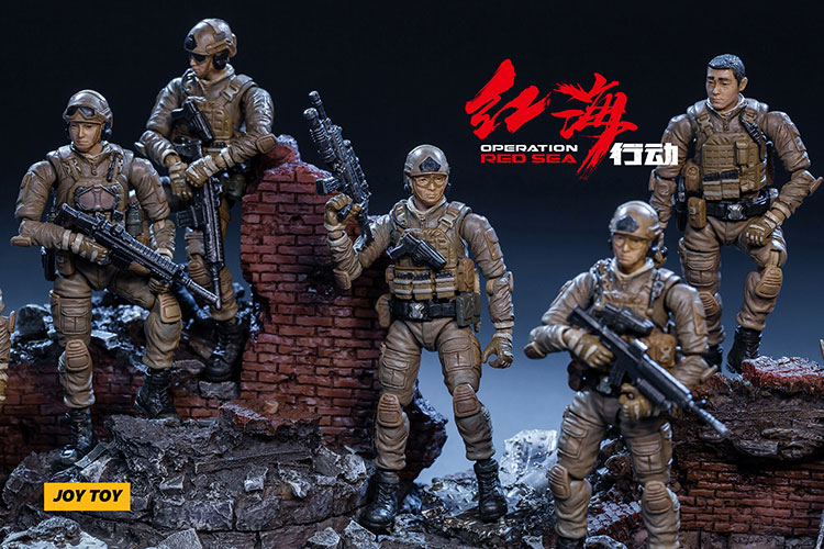Bộ phim nguồn tối Dark Red Action / 蛟龙 特战队 1:25 Những người lính quân đội siêu di động Bộ sưu tập quà tặng làm bằng tay - Capsule Đồ chơi / Búp bê / BJD / Đồ chơi binh sĩ mô hình nhân vật anime