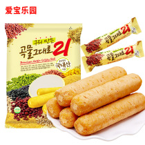 Korea imports 21 types of grain stick children snacks cheese cheese cheese sandwich rice fruit non-fried energy stick 80g
