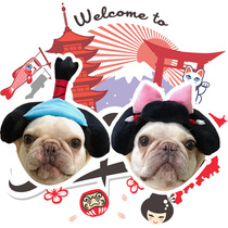 Cross-border pet supplies pet clothing pet hats Japanese style outfits transformation outfits samurai kimonos dog hats