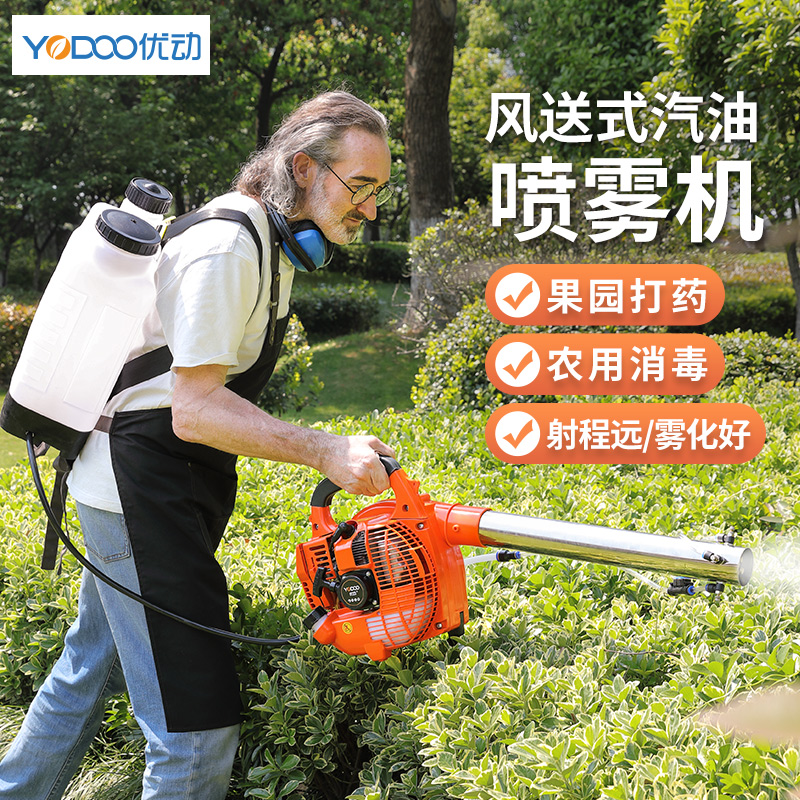 Handheld Wind-Delivered Petrol Nebulizer Agricultural Spray Dosing Machine Scapegoat Sprinkler High Pressure Greenhouse Breeding Disinfection