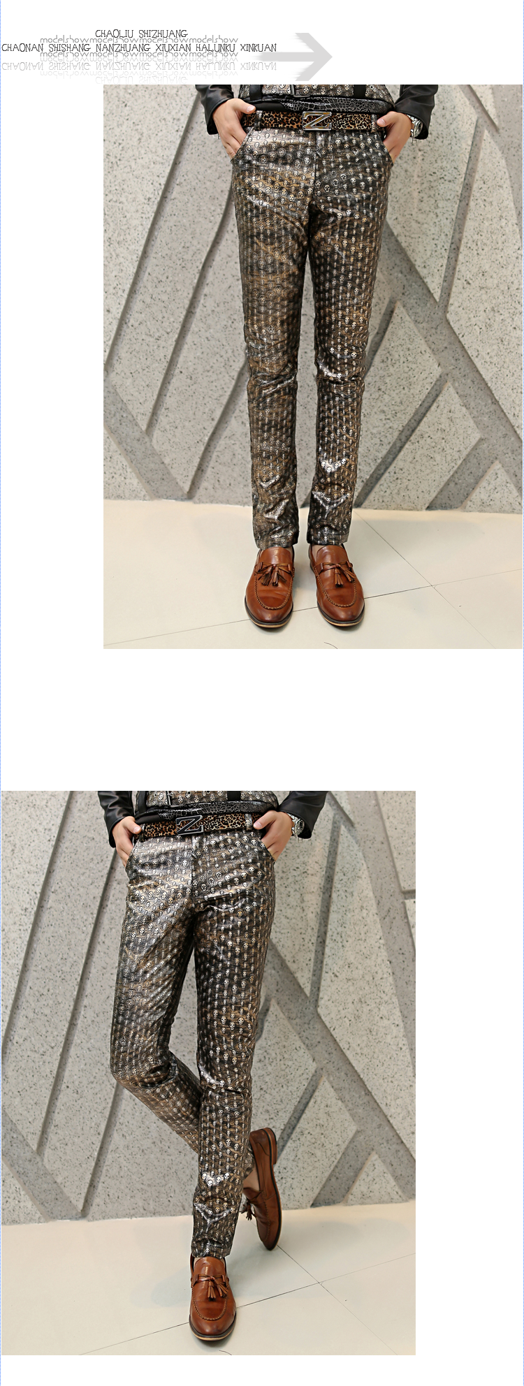 Pantalon cuir homme pour jeunesse pour automne - Ref 1491363 Image 10