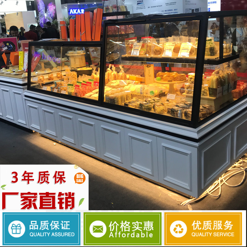 Showcase food bread cabinet Nakajima cake display cabinet side cabinet table cabinet model cabinet bread counter bread shelf
