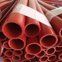 Automotive tractor intake tube modified cooler tube resistant high temperature high pressure hose beige red clamping pipe