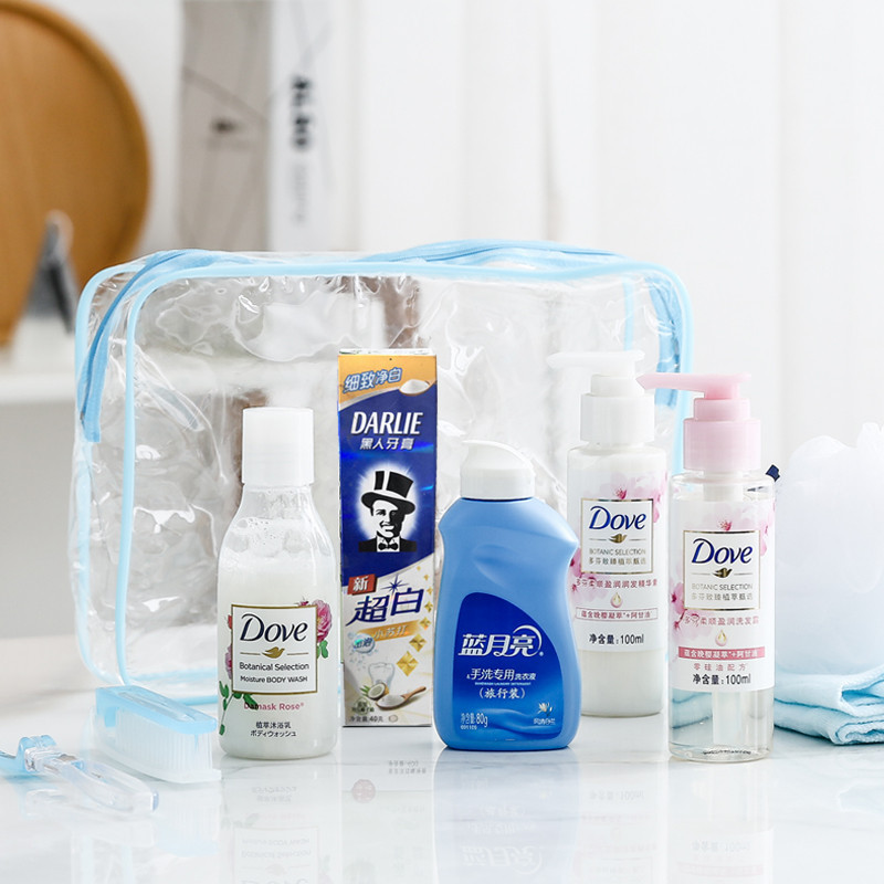 Summer camp children wash their hair bath package wash package trained by bag army for poor shampoo bath and waterproof portable pack