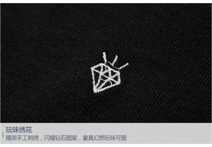 C1FA41723 Mùa xuân New Diamond Kim cương thêu dài tay đan eo cao 	váy rút dây eo	