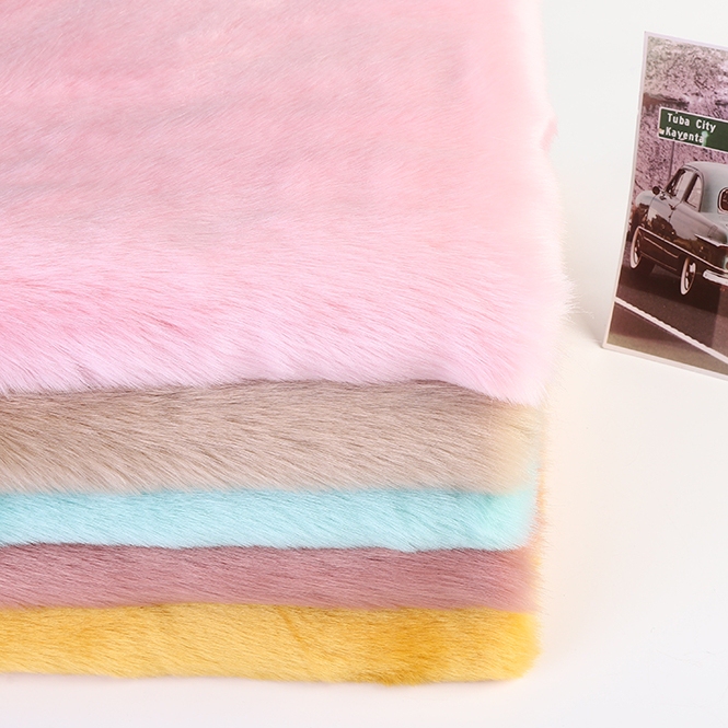 Thickened 39-Color Faux Rabbit Fox Fursuit Fabric Plush Material for Counter Display Background DIY Crafts