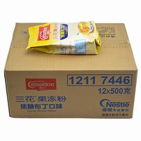 Nestlé Sanhua желейный порошок карамельный пудинг порошок брюле карамельный порошок манго пудинг 500 г * 12 упаковок для коммерческого использования