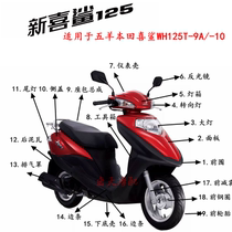 Apply the five sheep Honda Joy Shark WH125T-9A-10 State Four front walled panel Moto full car plastic piece