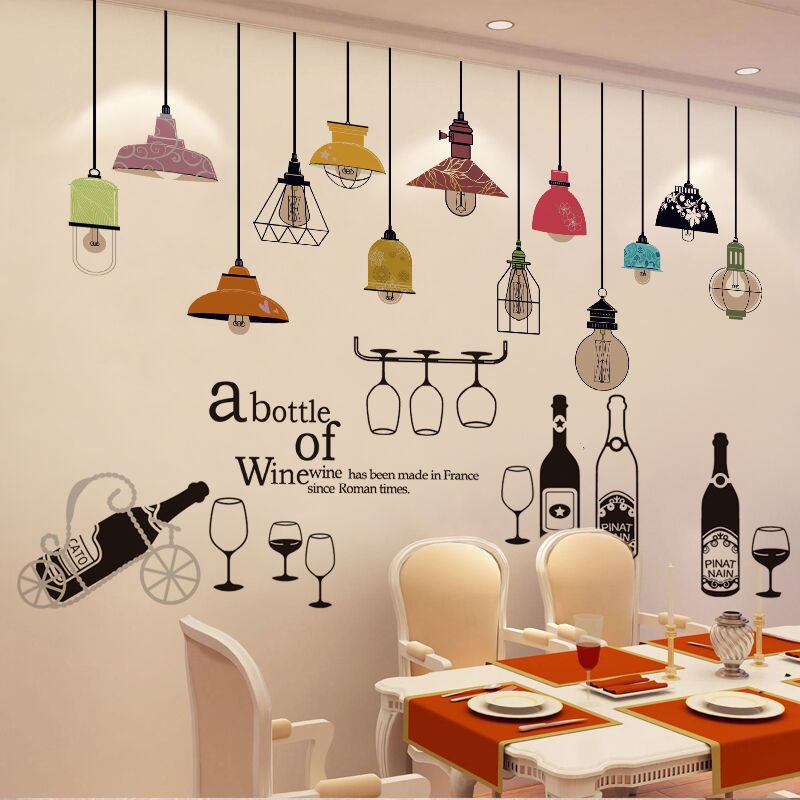 Post Sticker Wall Sticker TV Wall Dining Room Wallpaper Bedroom Sofa Self-Glued Bedroom Wallpaper Applid