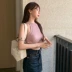 Áo vest nữ dây mặc đi chơi hè hot girl sexy cạp cao bó sát khoe ngực to áo ngắn crop top trong - Áo ba lỗ
