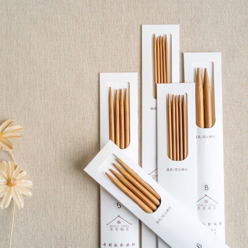 Sister Susu's stick needle 35cm bamboo stick needle circular needle handmade DIY knitting scarf clothes tool pre-made