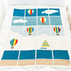 Sister Su Su’s mosaic hot air balloon competition blanket hand-woven milk cotton crochet wool ball blanket material package