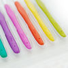 Sister Su Su’s DIY hand-knitted ambiguous candy-colored rainbow soft handle crochet hook ordinary crochet tool pre-made