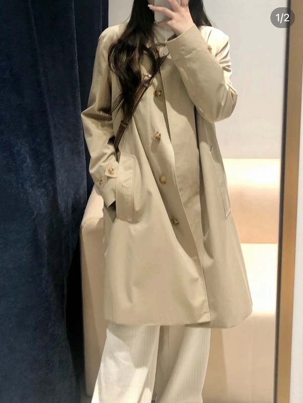Celebrity-Inspired Single-Breasted Lightweight Trench Coat, Loose Fit, Classic Casual Women's Jacket, in Stock