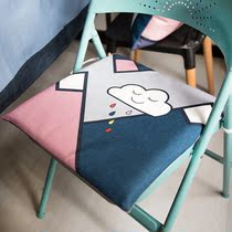 dooda original ins Memphis style geometric small clouds cartoon cushion slow rebound breathable tatami fabric