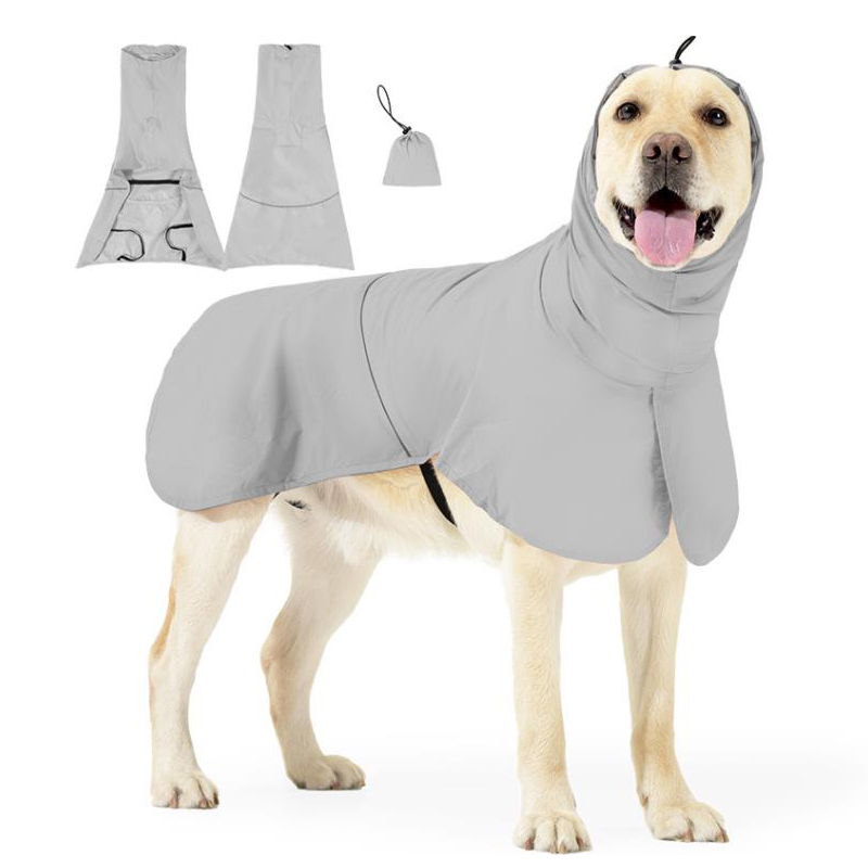 Raincoat for Large, Medium, and Small Dogs, Spring and Summer Sun Protection, Waterproof, High-Necked Rain Poncho, Suitable for Border Collies, Golden Retrievers, Poodles, Bull Terriers, Lightweight and Easy to Store