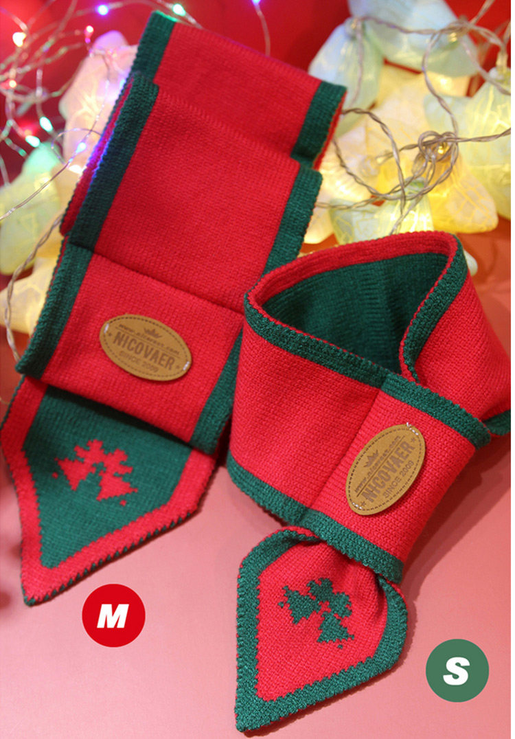 товар из китая 宠物喜庆新年围巾中小型犬毛线保暖围脖泰迪雪纳瑞围巾围脖 Other