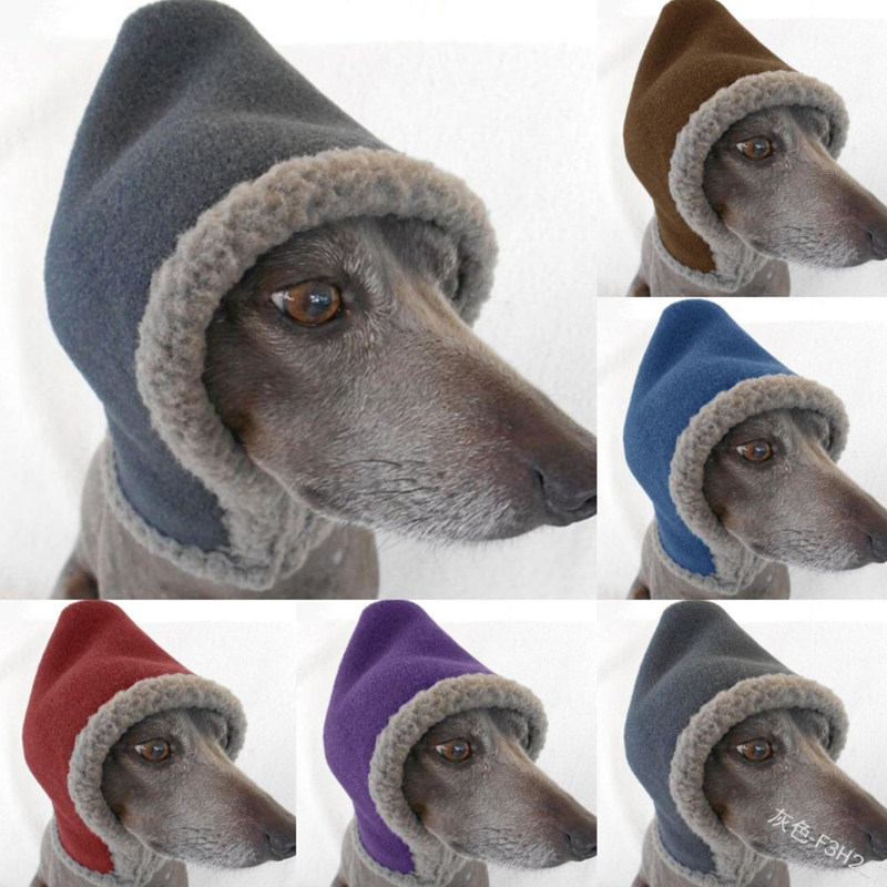 Pet Hat Greyhound Greyhound Whippet Hound Autumn and Winter Warm Windproof Hat Headdress