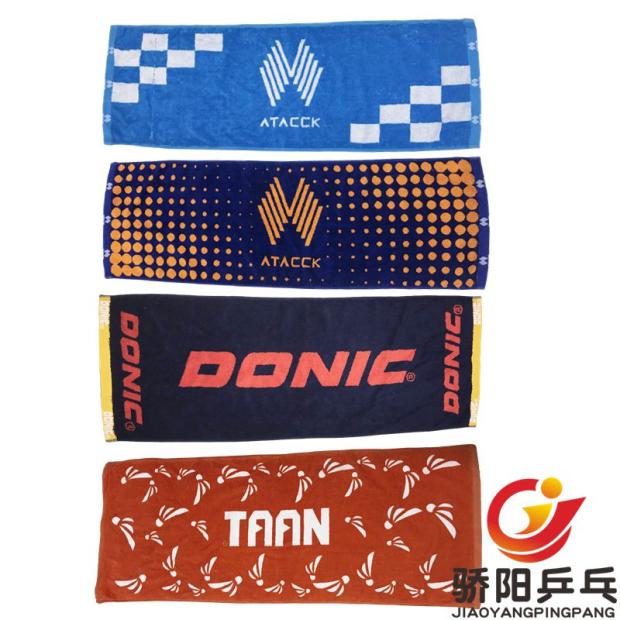 Ping-pong brand pure cotton sports sweat towels without packaging big sweat towels badminton table tennis rub sweat towel slightly flawless