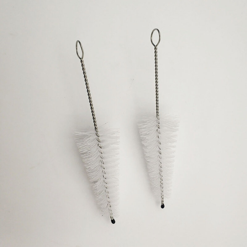 Professional Flagship store Trumpet mouth cleaning brush Wind instrument mouth brush White (2 sets)Wind instrument white