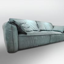 Italian style modern Casablanca straight up to four people with elephant ears sofa down tech fabric baxter