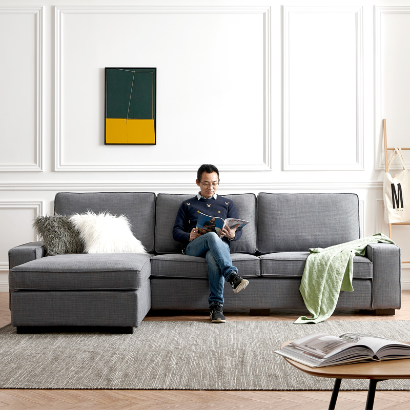 Yaranju household small apartment combination imperial concubine fabric sofa modern simple small apartment living room sofa can be removed and washed