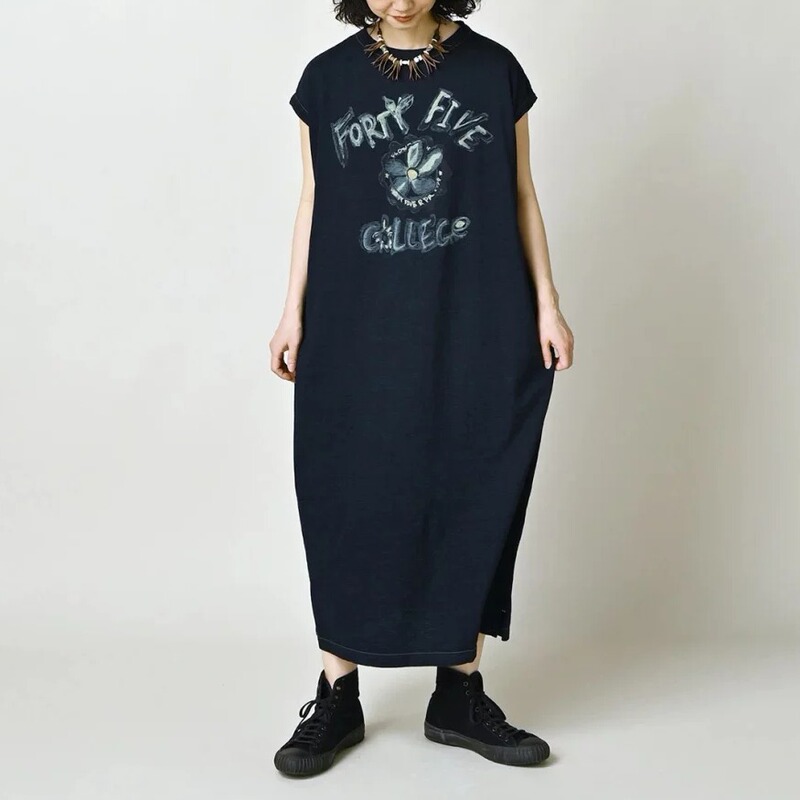 2026 Summer Letter Print Casual T-Shirt Dress for Women, Lazy Style, Loose Long Over-The-Knee Lazy Dress