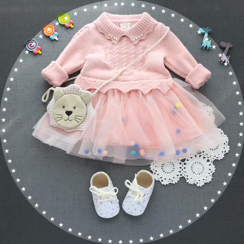 Robe enfant en mélange - Ref 2043007 Image 9