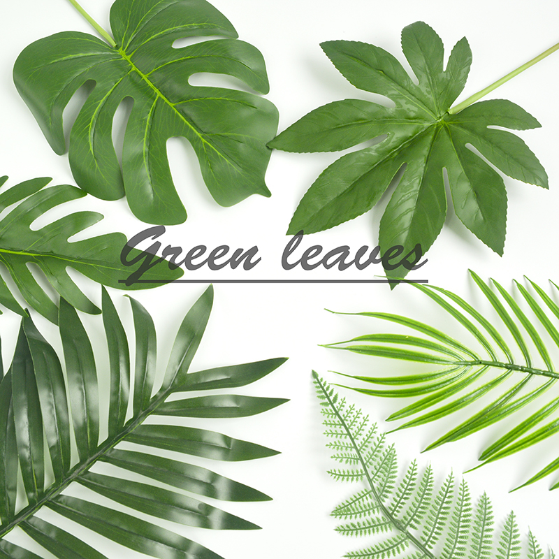 ins minimalist popular photo props simulation leaves plant tropical coconut tree leaves photography background pose props