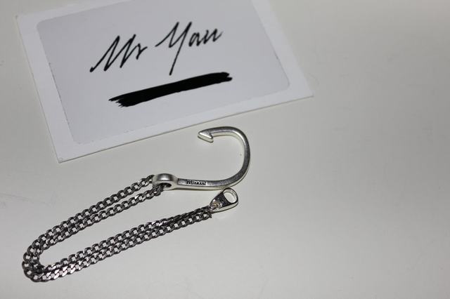 Miansai Gold ROSE GOLD Hook on Silver Chain silver chain fish hook bracelet 4 colors