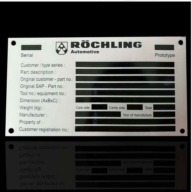 Thẻ bảng hiệu nhôm trống ngoài kệ, làm bảng hiệu, bảng tên inox trống tùy chỉnh - Thiết bị đóng gói / Dấu hiệu & Thiết bị