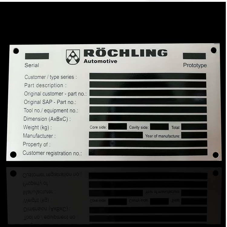 Thẻ bảng hiệu nhôm trống ngoài kệ, làm bảng hiệu, bảng tên inox trống tùy chỉnh - Thiết bị đóng gói / Dấu hiệu & Thiết bị biển tên phòng