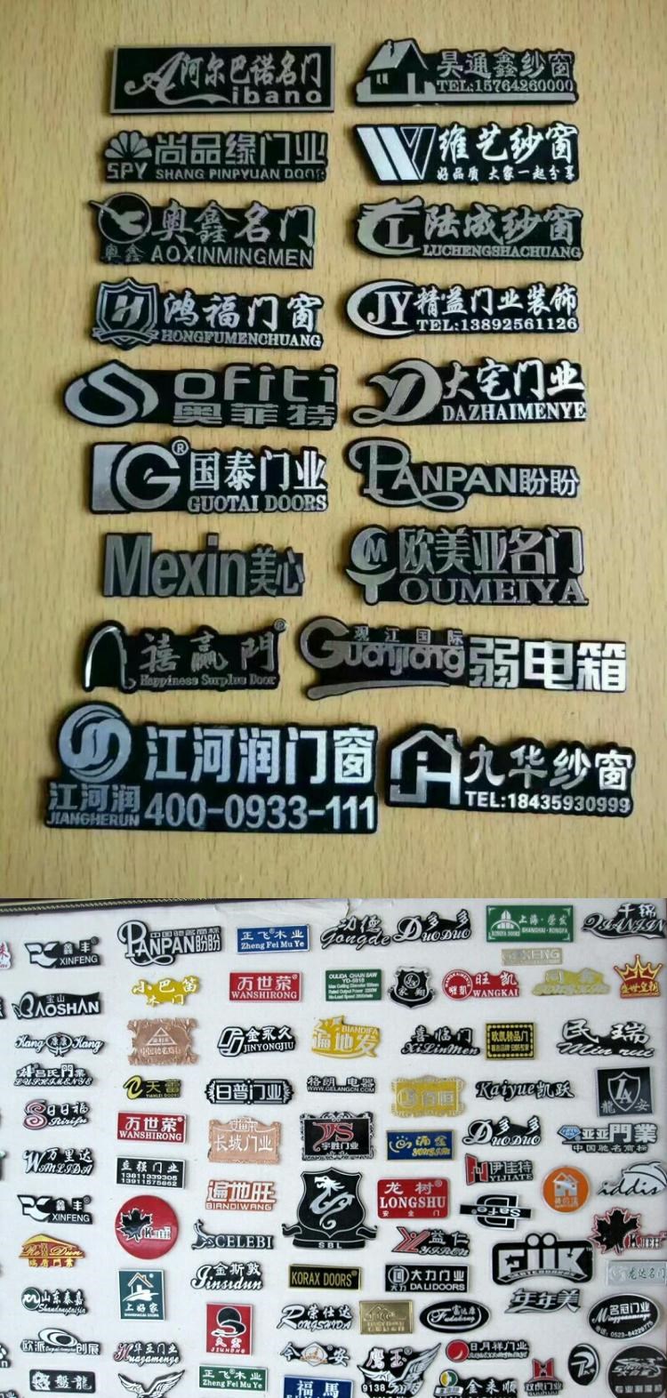 Bảng kim loại Nhãn dán tùy chỉnh Nhãn dán nhãn tùy chỉnh logo 镂空 字 牌 Dấu hiệu đồng và niken - Thiết bị đóng gói / Dấu hiệu & Thiết bị