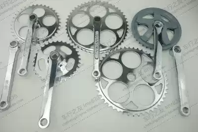 Bicycle universal large tooth disc chain disc square hole round hole tooth crank crank integrated two-piece Assembly 32 36 46 48 teeth