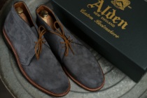 Alden Chukka flips fur thin rubber soles mens shoes desert boots