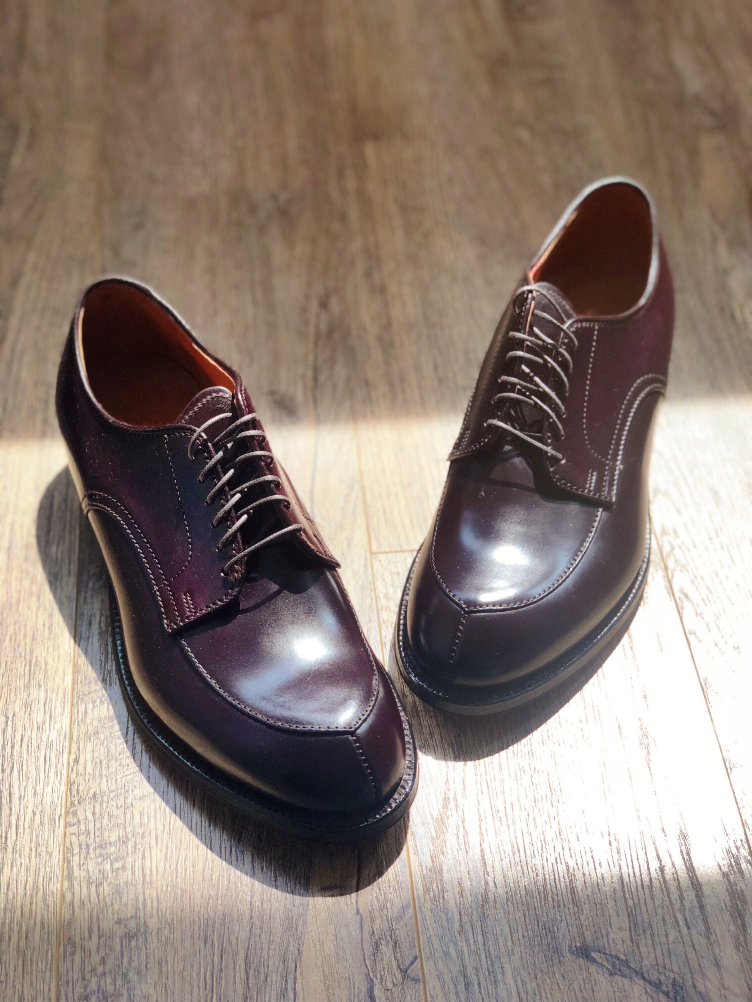 (Domestic spot) Alden V-tipM last 2nd cover 54321 Japanese limited horse hip leather low-top leather shoes