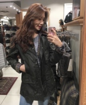 (On the way special)Barbour Beadnell womens retro oil wax windbreaker jacket Miss Zhong the same