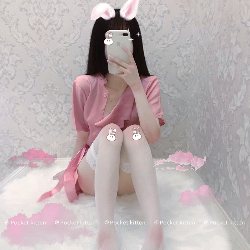Pocket kitty Meow Nurse Uniform Sexy Suit Little Nurse Cos Clothing Nurse Clothing Pink Corner Play-Taobao