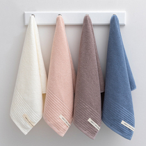 Minimalist day style pure cotton towels Home absorbent antibacterial men and women washable face towels without dropping hair-skin-care long suede cotton face towels